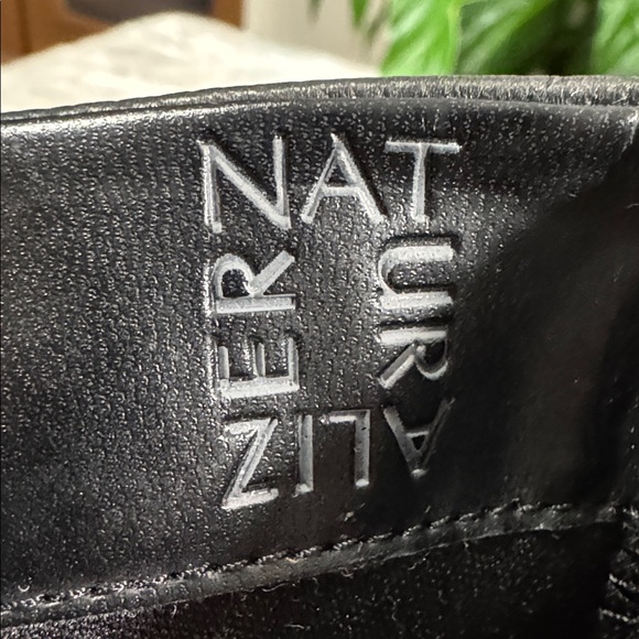 Naturalizer Black Leather Mid-Calf Side Zip Moto Boots - Women's Size 7M - Picture 13 of 15